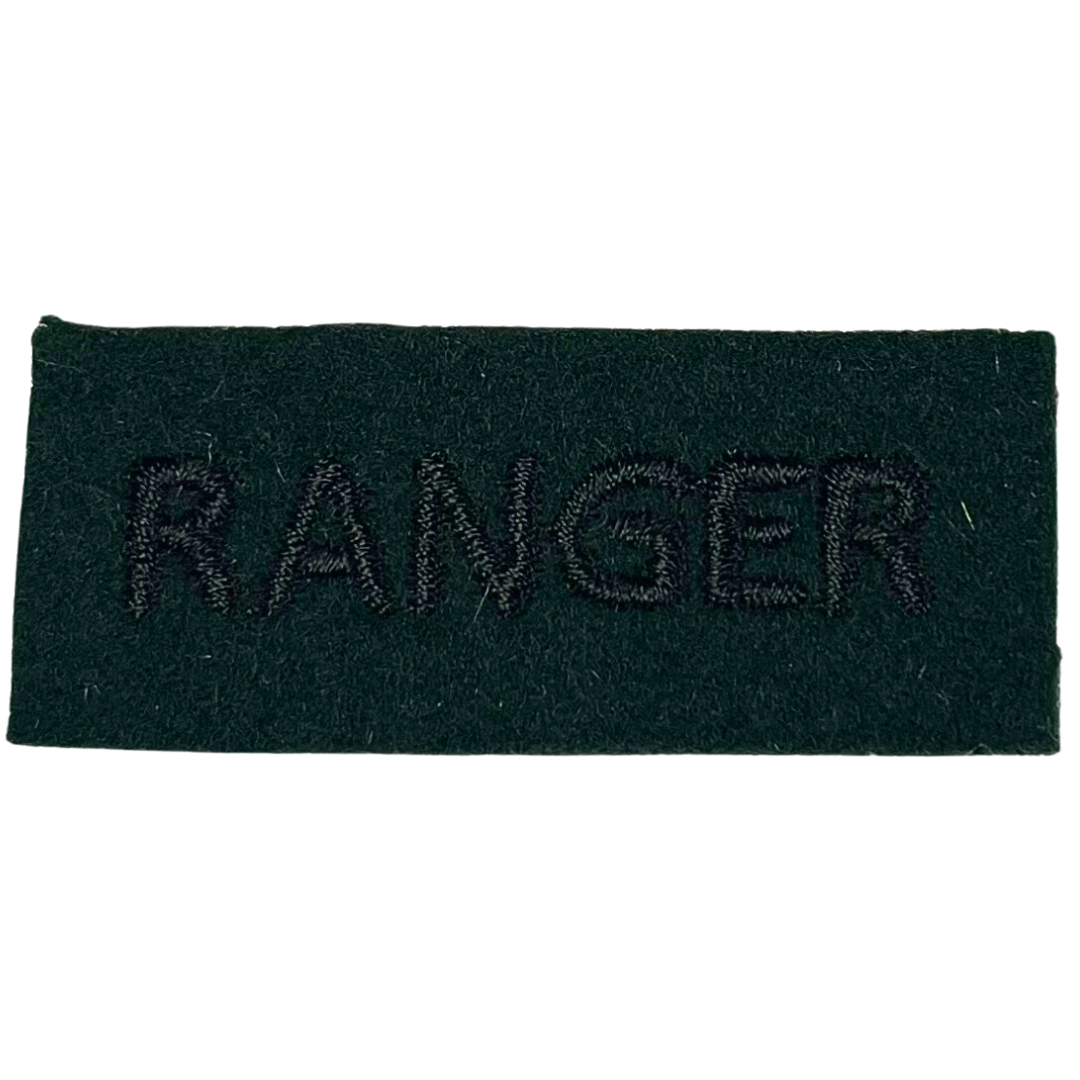 OR No1 Dress RANGERS Qualification Badge - Rifle Green - Black Emb -5c ...