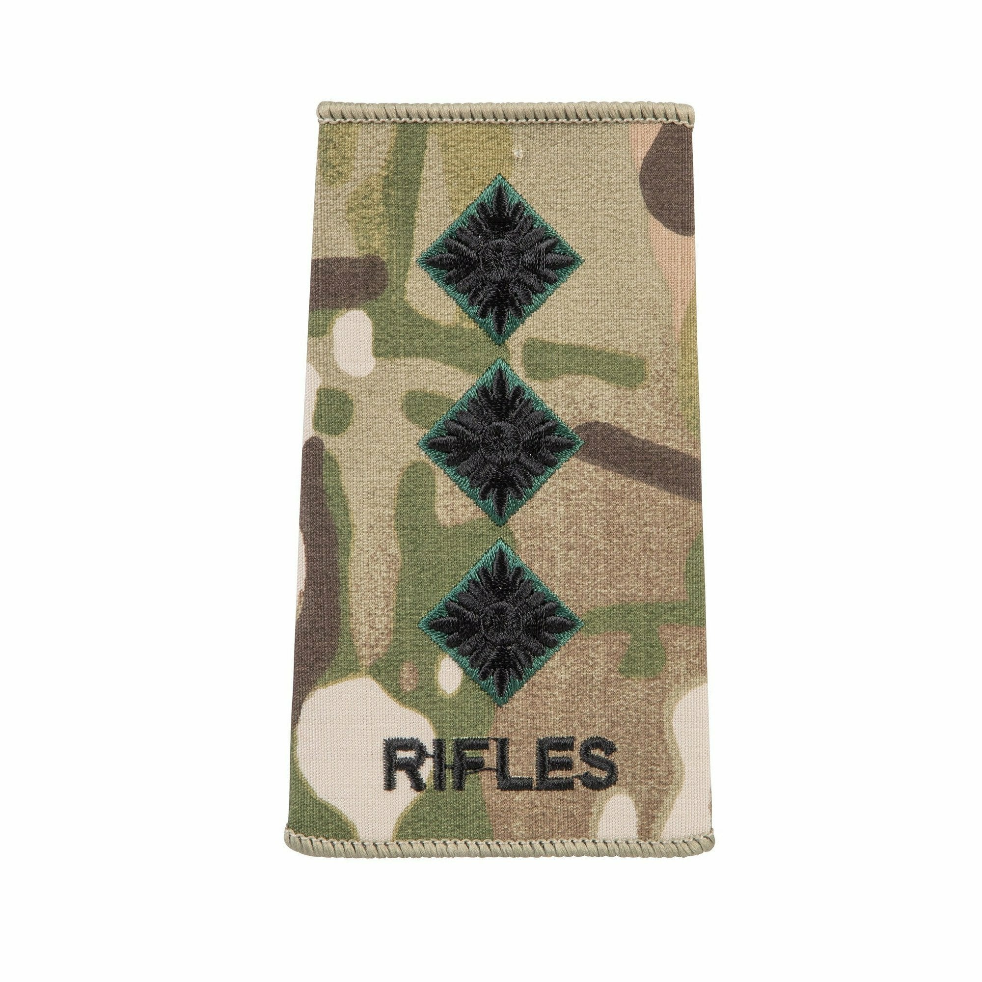 Modern Military Uniform Slides Multicam Rank Slides Pair With Ivory Embroidery - British Army Style Epaulettes Multicam Ocp - Foto 3