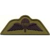 Picture of Para Wings Badge - Black on Olive (subdued) - Pair