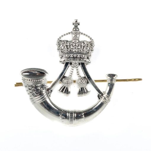 Picture of The Rifles Cap Badge - SP - Burnished - Shank & Pin - Tudor Crown
