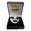 Picture of The Rifles Cap Badge - Sterling Silver In Presentation Box - Tudor Crown