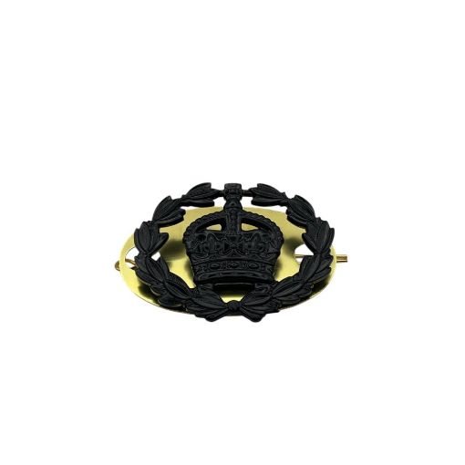 Picture of Regimental Quartermaster Sergeant - Black Rank Badge - Back Plate & Shanks - Tudor Crown