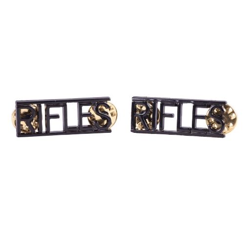 Picture of The Rifles Shoulder Titles - Black - Pairs