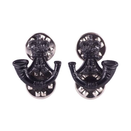 Picture of Collar Badges - The Rifles - Black Bugles 