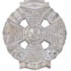 Picture of Rifles - Cross Belt Badge & Back Plate - Officers' & WOs' - Silver Plate