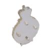 Picture of Rifles - Cross Belt Badge & Back Plate - Officers' & WOs' - Silver Plate