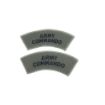 Picture of Army Commando Shoulder Title - Black on Olive    